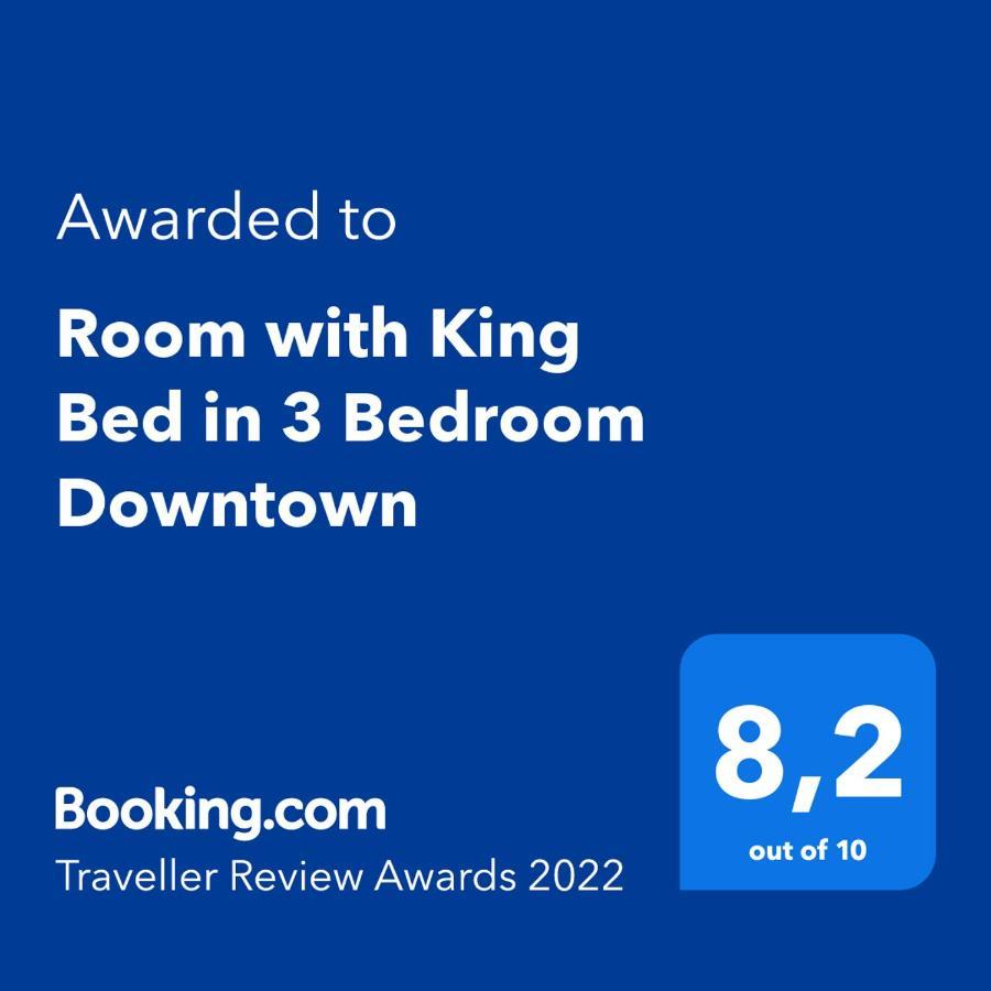 Room With King Bed In Shared 3 Bedroom Downtown モントリオール エクステリア 写真